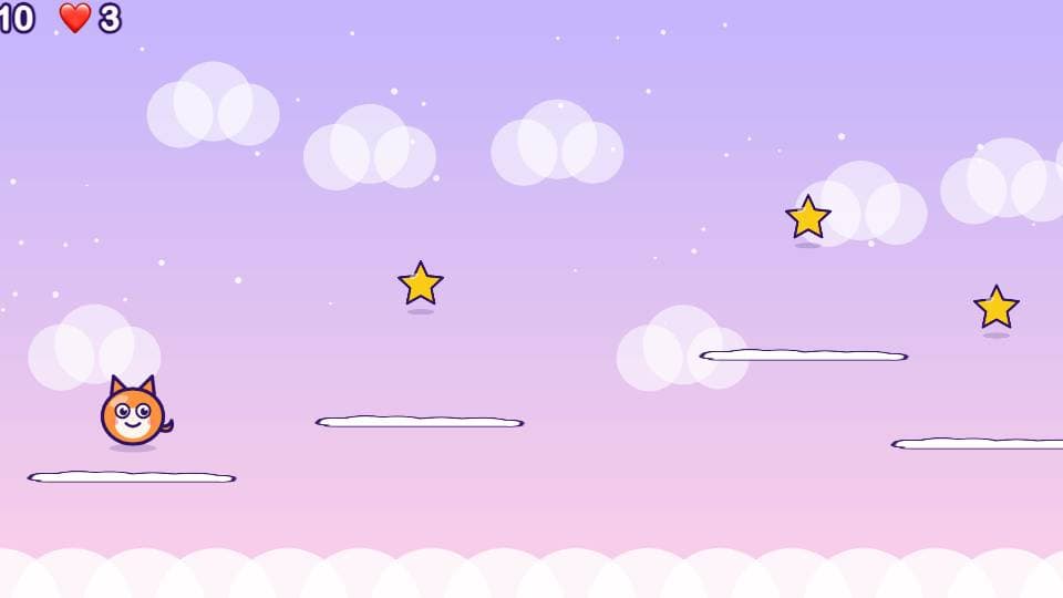 Fox in the Clouds, a game made with Matari